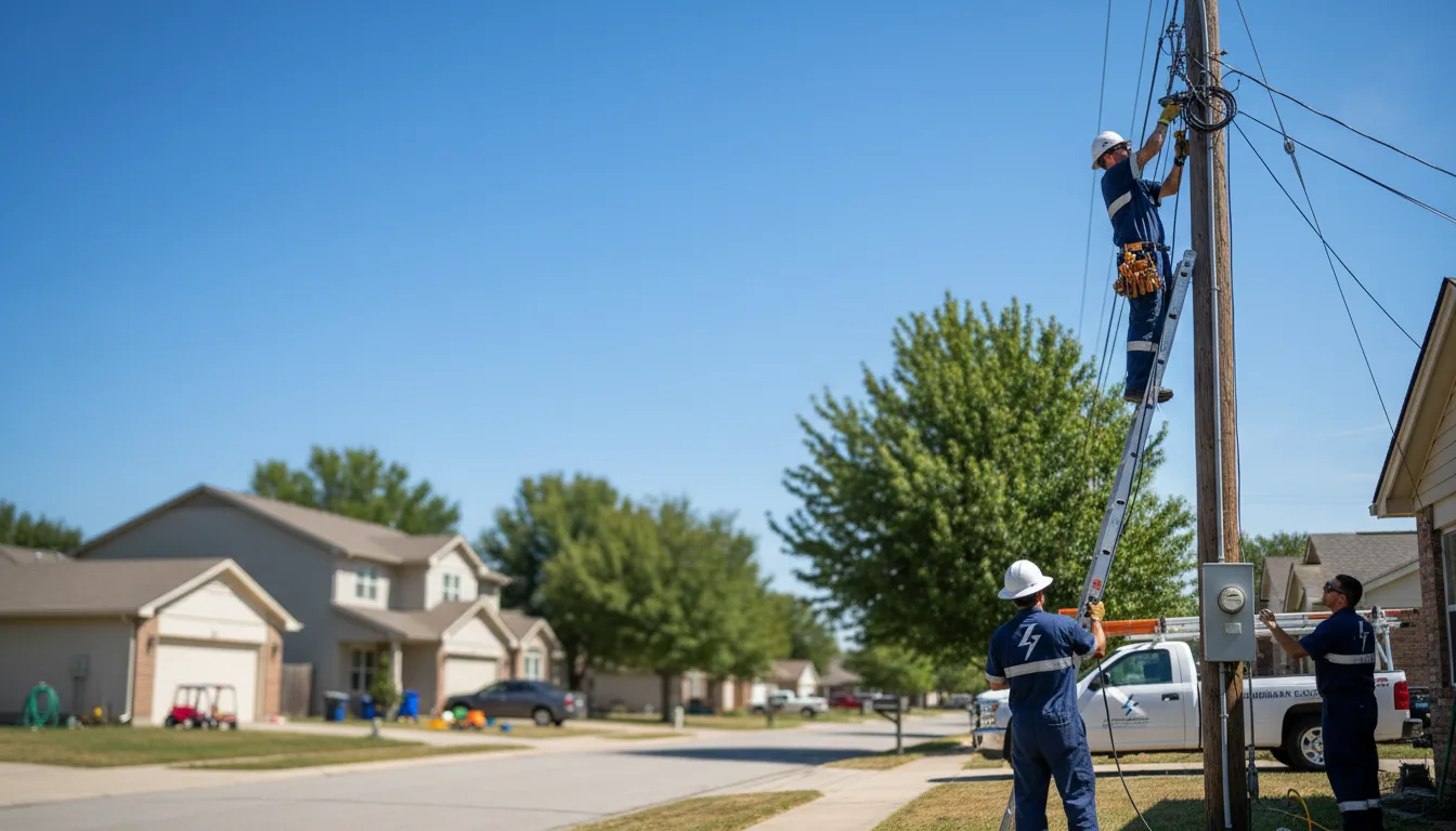 Residential electrician providing installation services in Scranton, IA